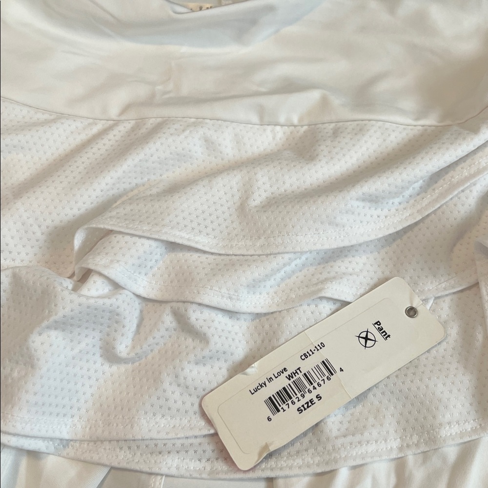 NWT Lucky in Love Women's Scallop Skirt Capri White Size Small - Picture 5 of 10